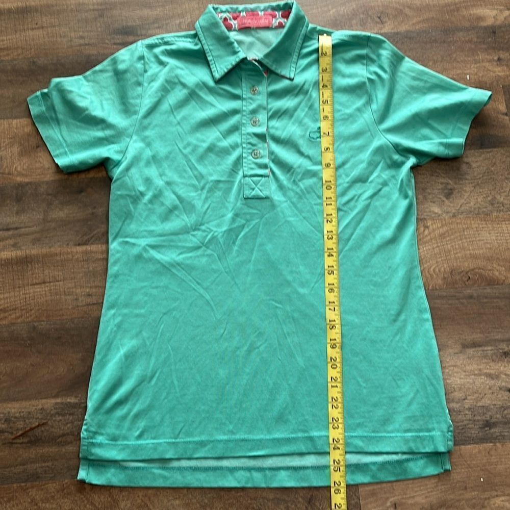 Magnolia Lane Size Medium Women's Polo Light Green w/ Master's Logo EUC - Picture 4 of 5